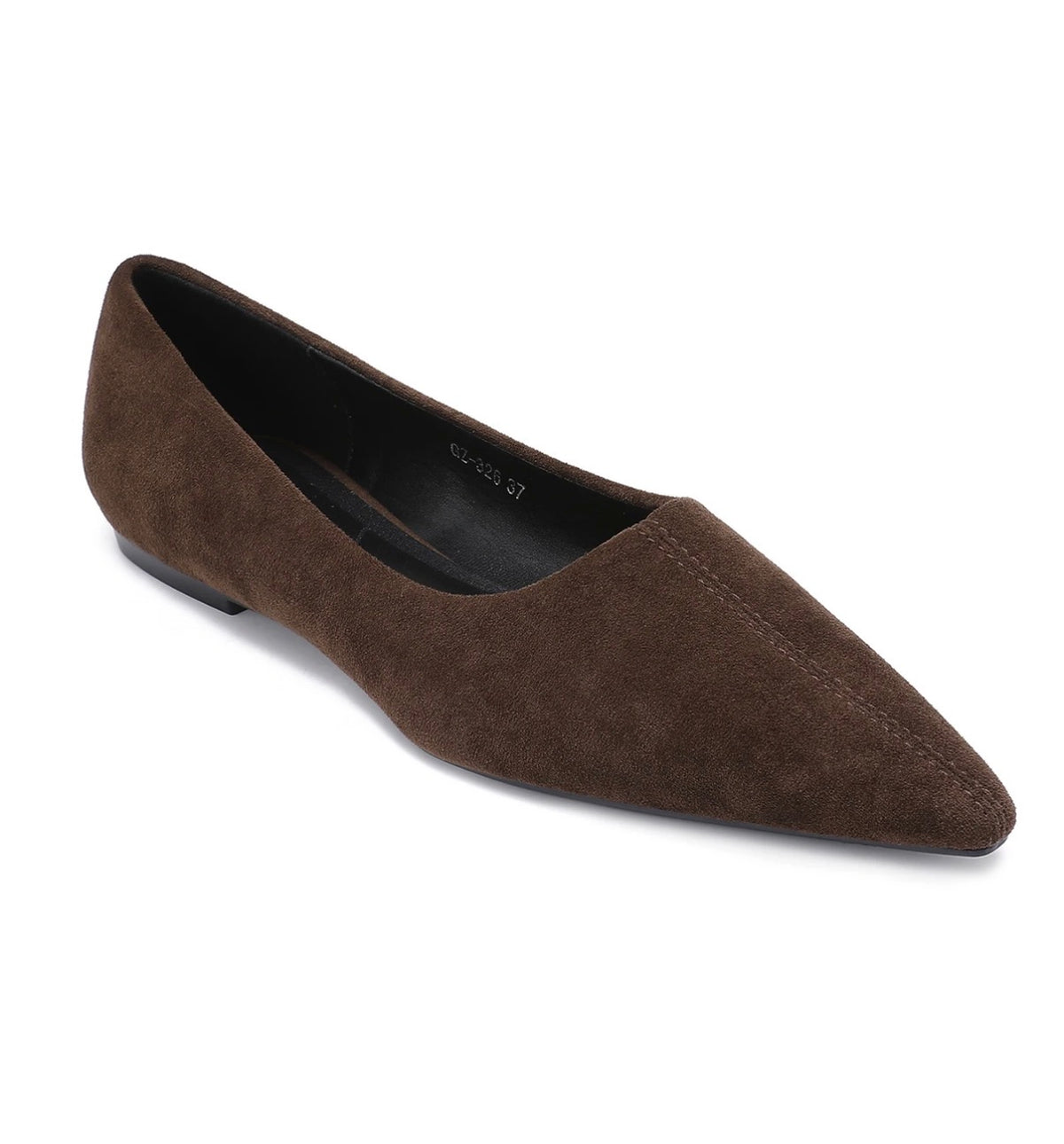 Ballerine pointue Marron