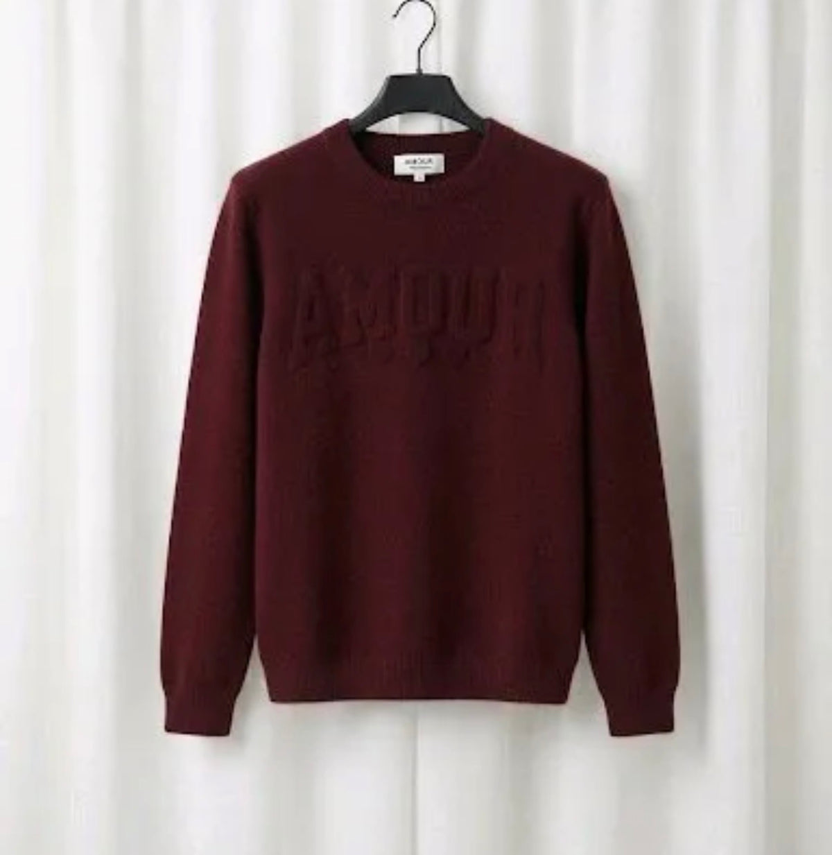 Pull Bordeaux Amour