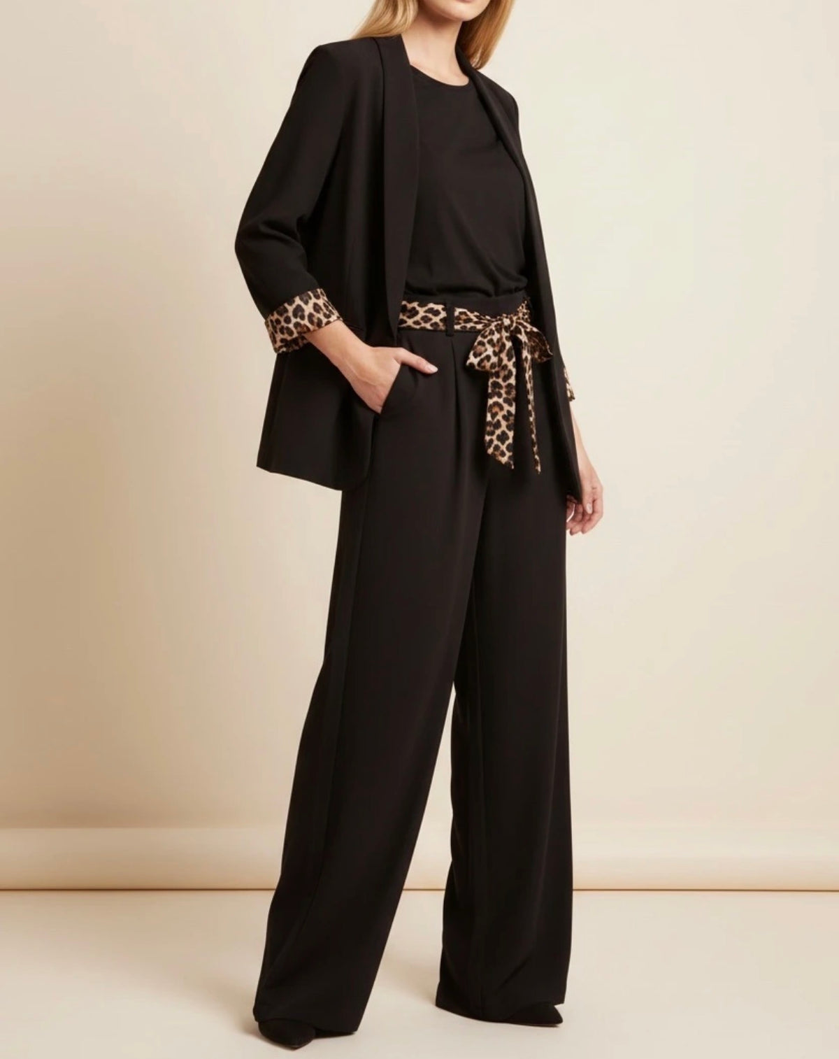 Ensemble Noir/Léopard