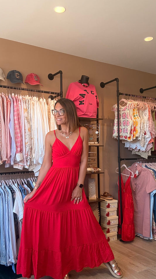 Robe longue Rouge