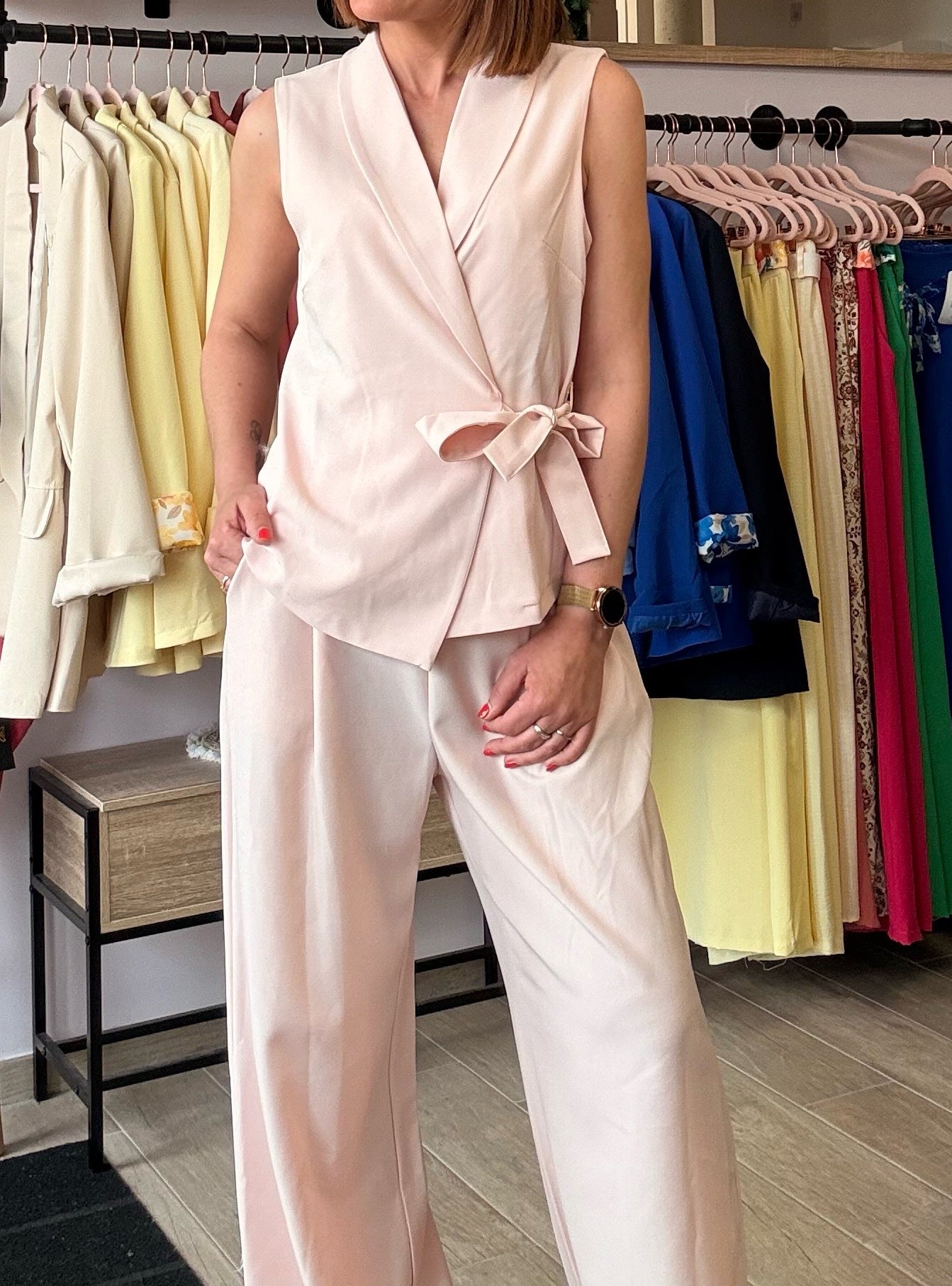 Ensemble Tailleur Rose