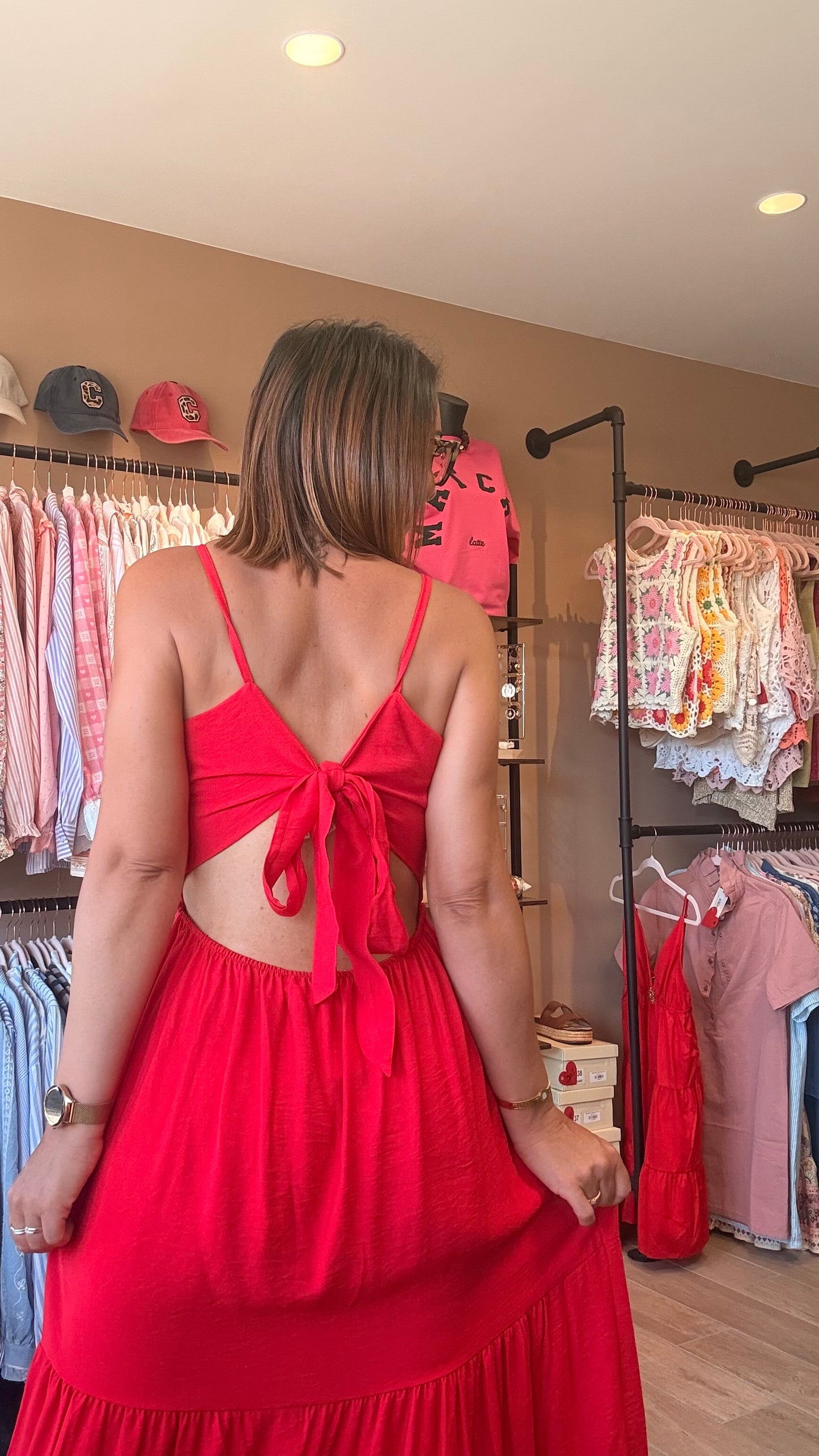 Robe longue Rouge