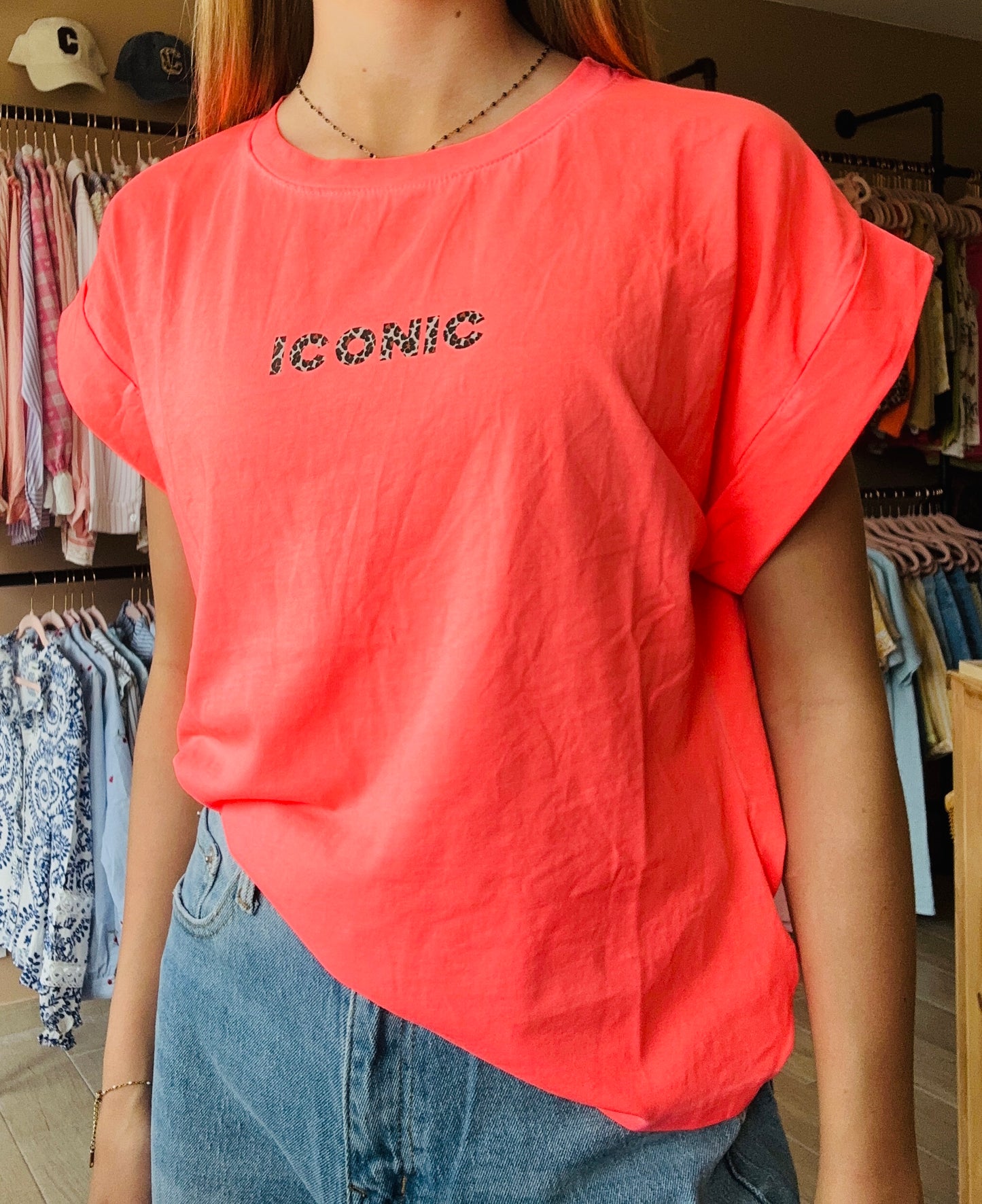 Tee shirt ICONIC Corail