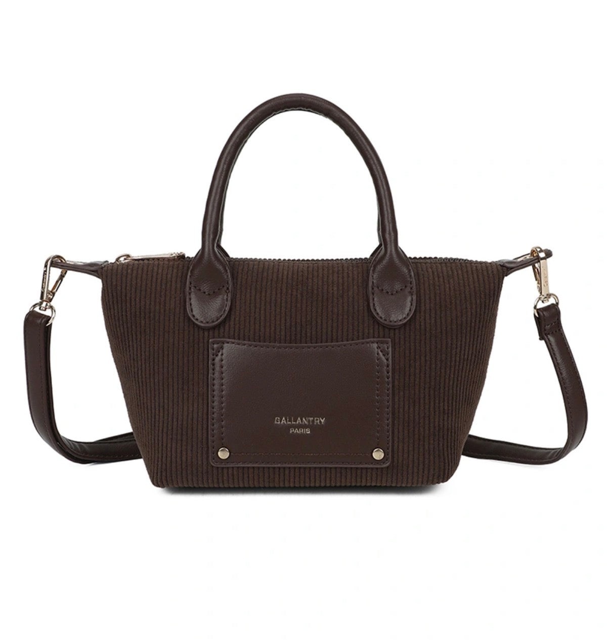 Cabas PM Velours Marron