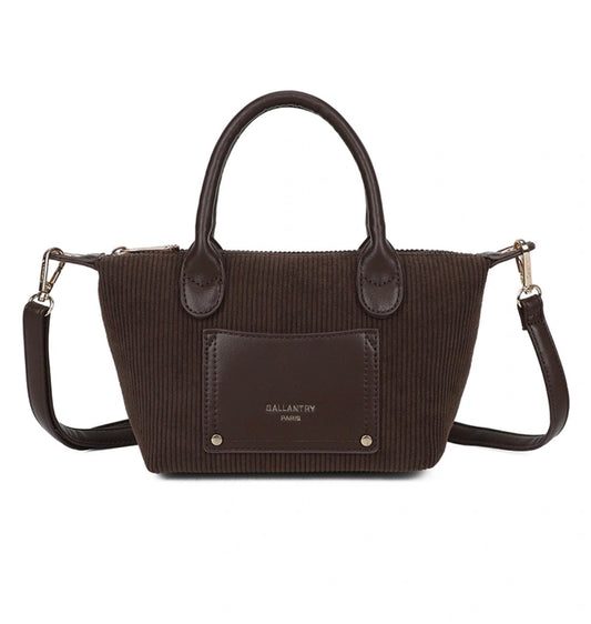 Cabas PM Velours Marron