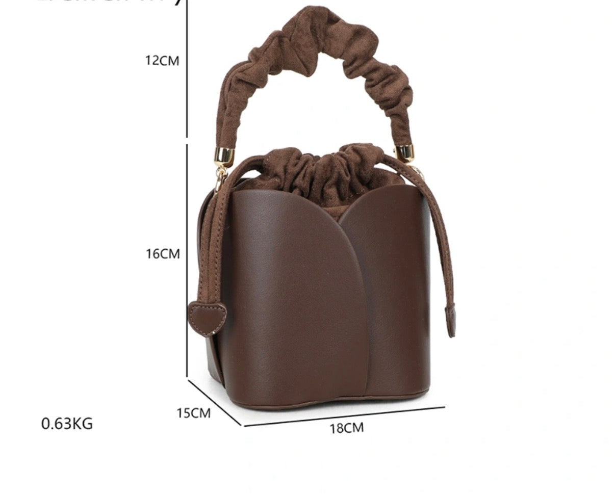 Sac à main Fleur Chocolat