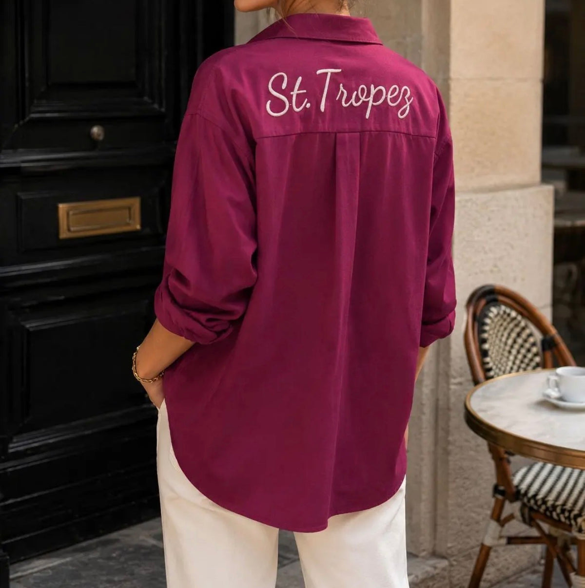 Chemise St Tropez Bordeaux