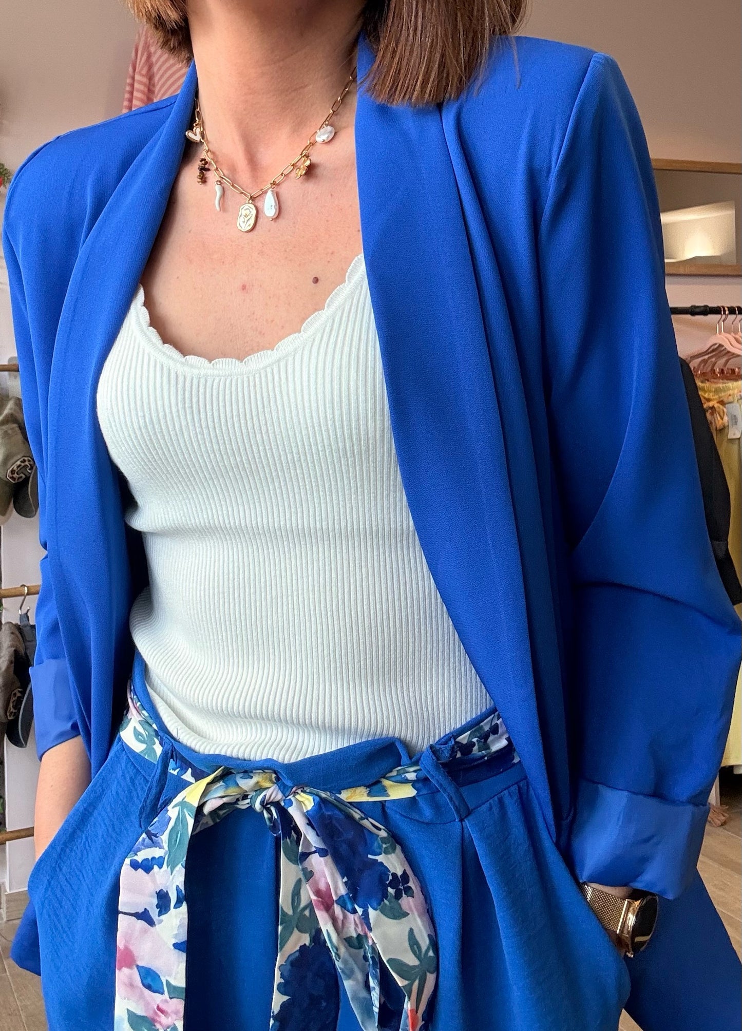 Blazer Bleu roi