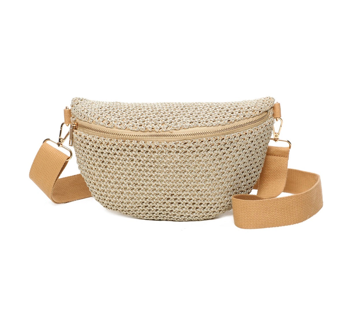 Sac banane Toile Beige