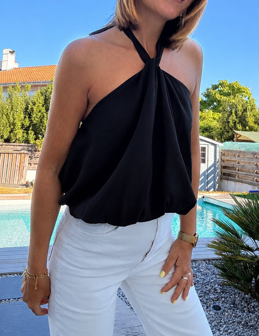 Top fluide Noir