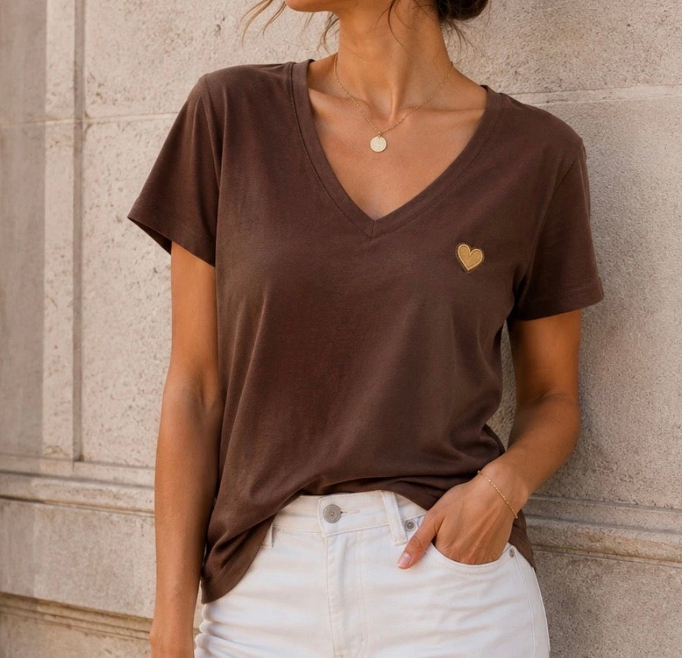 Tee shirt Chocolat Coeur