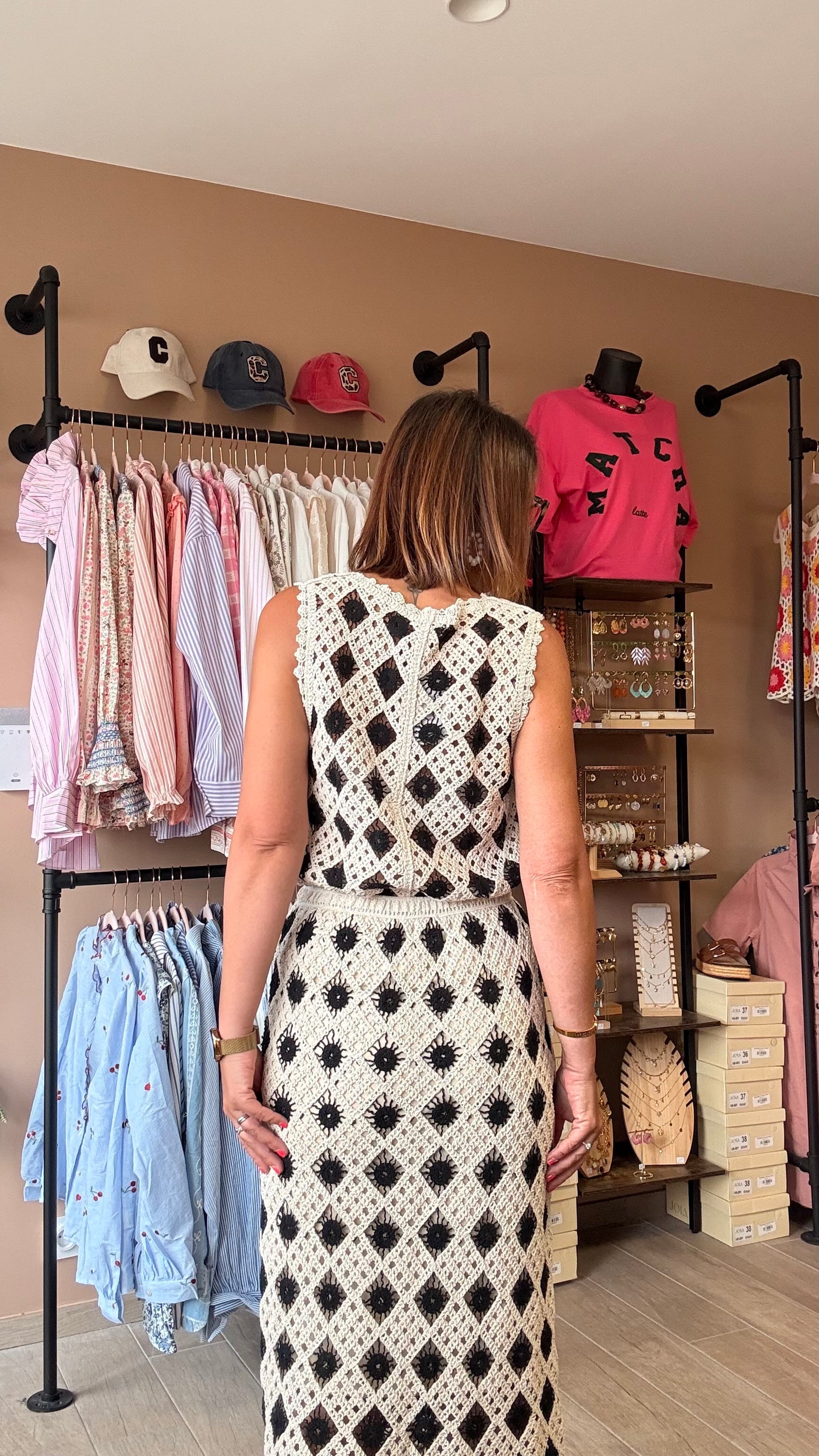 Ensemble Jupe Crochet Noir