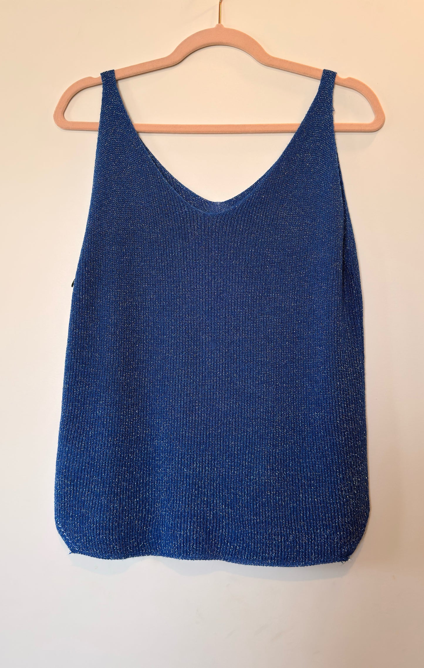 Top Maille Bleu Roi