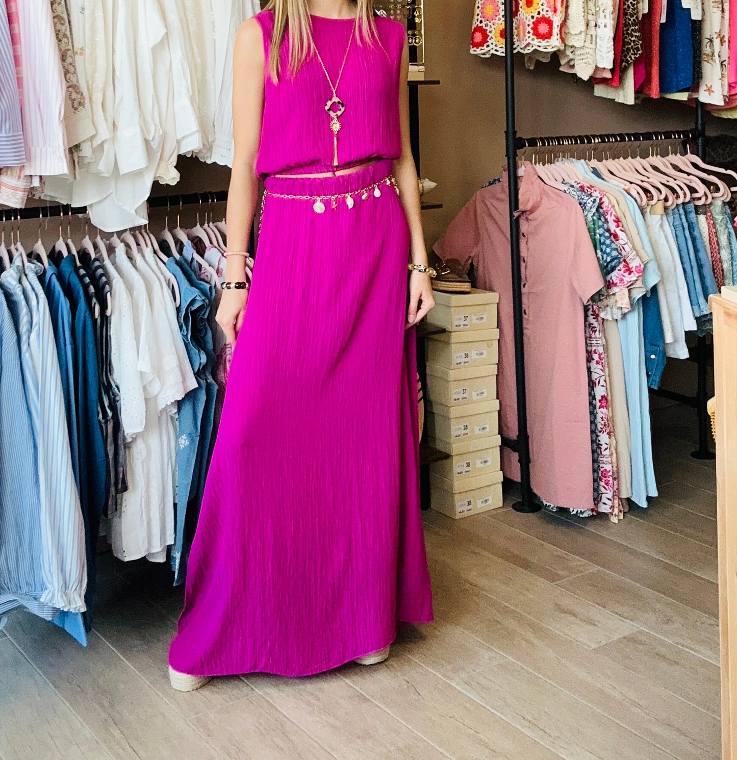 Ensemble Jupe Mauve