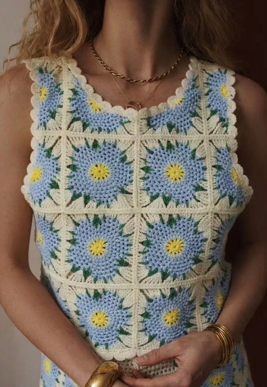 Top Azalée Bleu