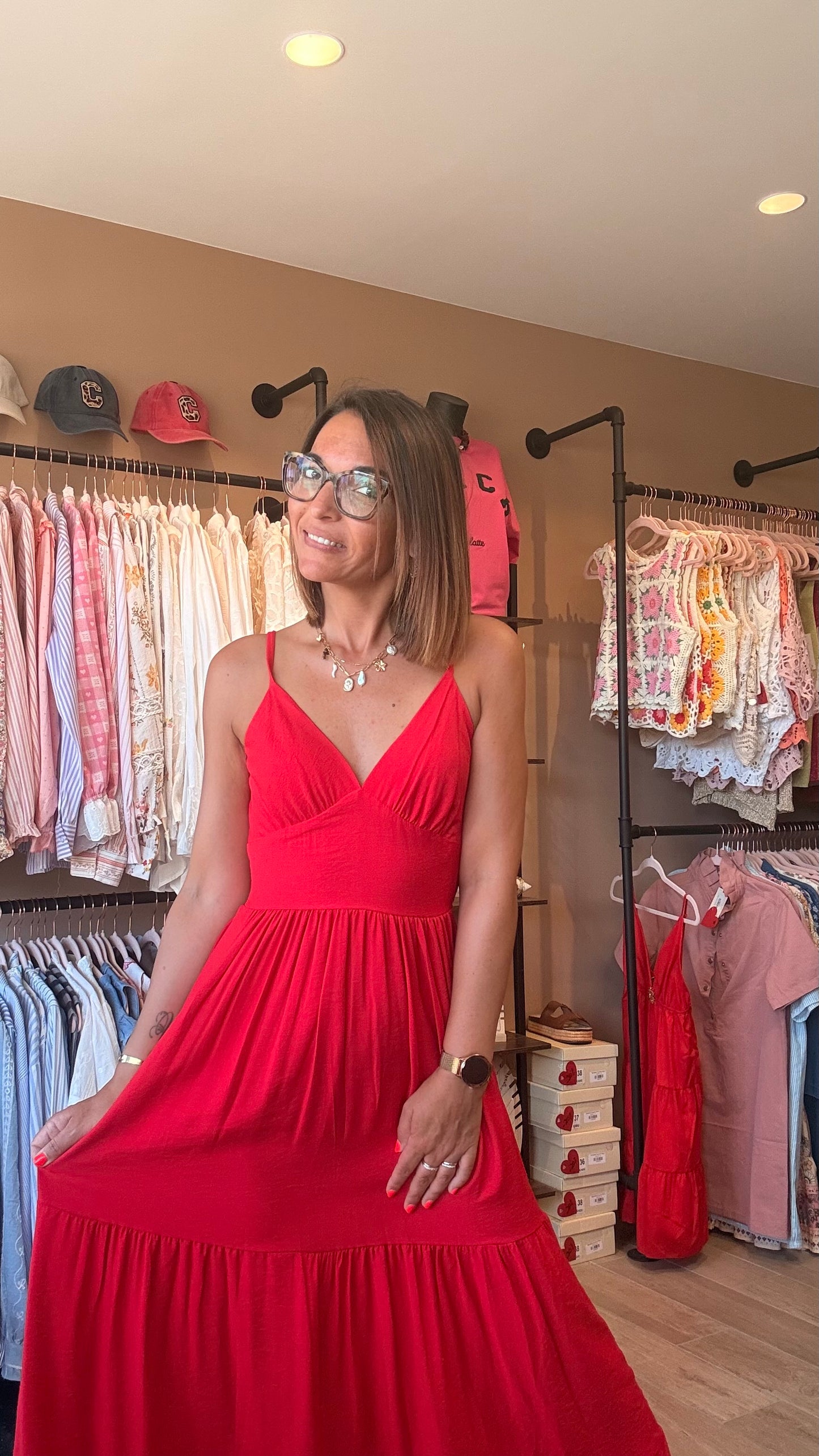 Robe longue Rouge
