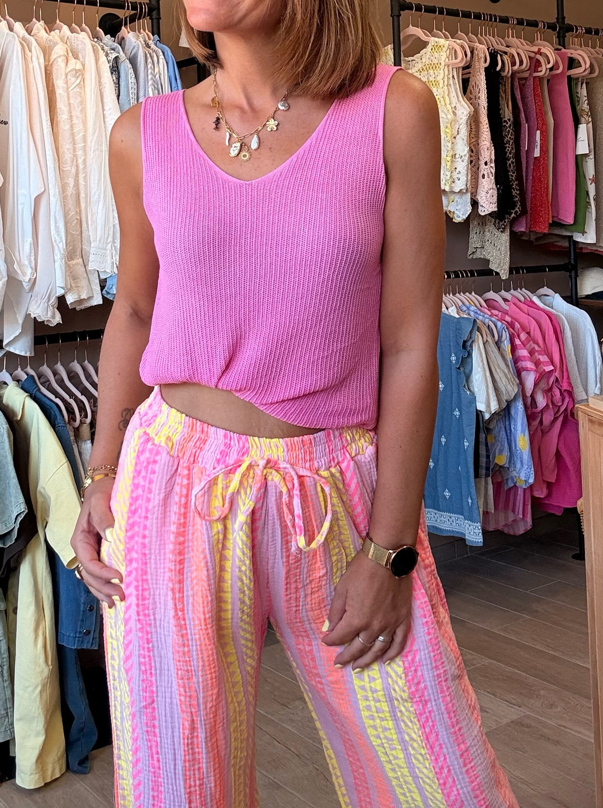 Pantalon GDC ZigZag Rose