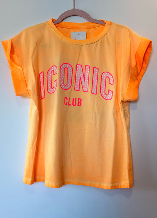 Tee Shirt Orange ICONIC pois