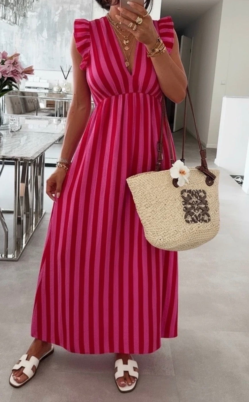 Robe Gaze de coton Fushia