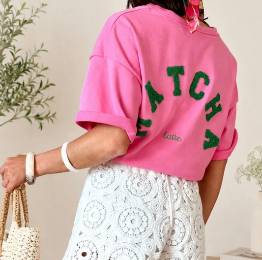 Tee Shirt Rose Matcha