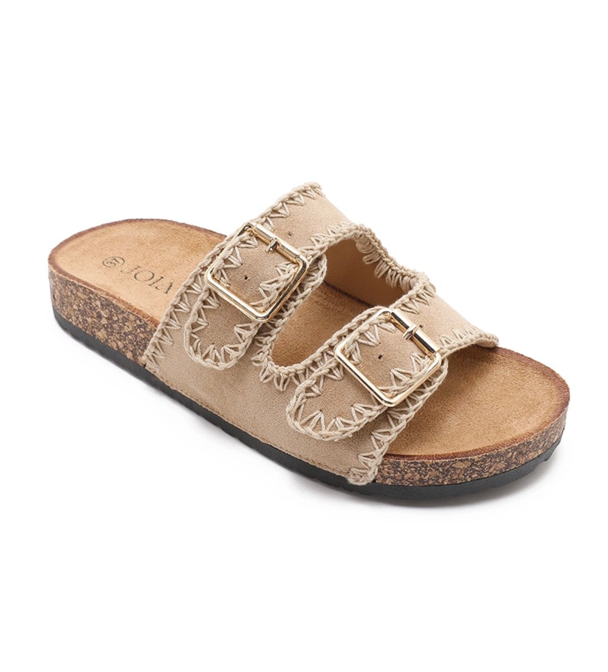Sandales Plates Taupe