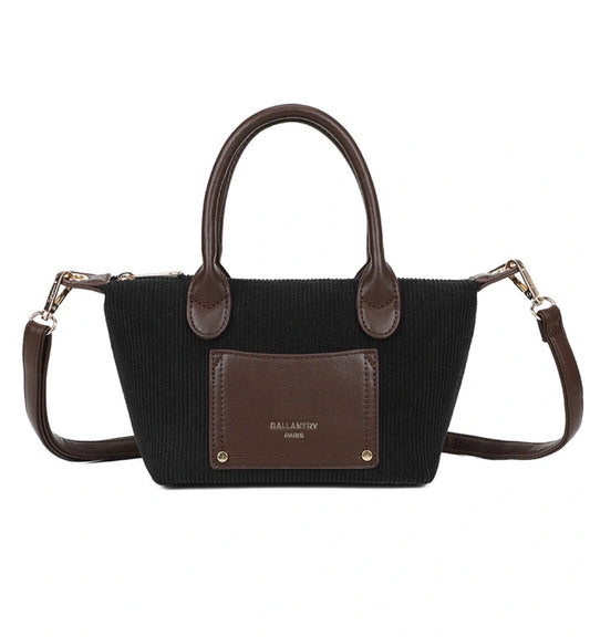 Cabas PM Velours Noir