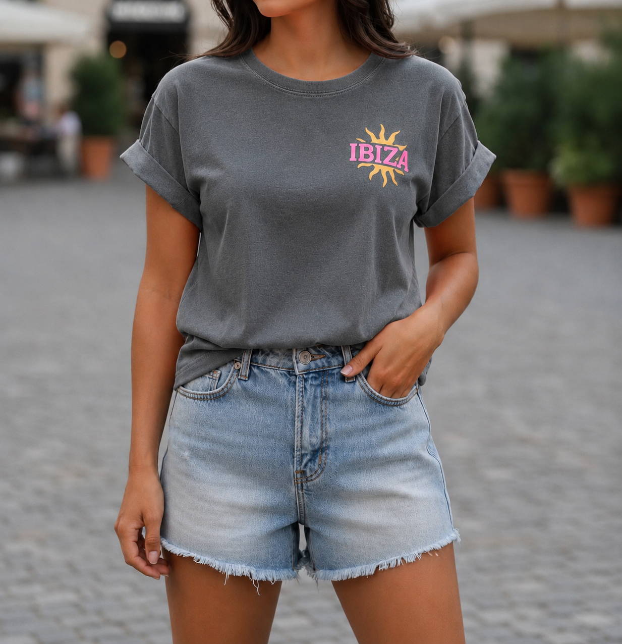 Tee shirt Ibiza Gris