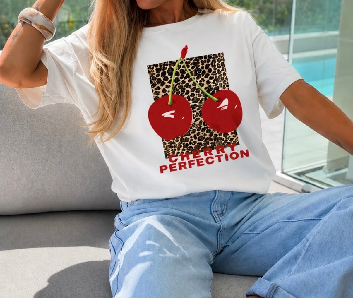 Tee Shirt Cerise léopard