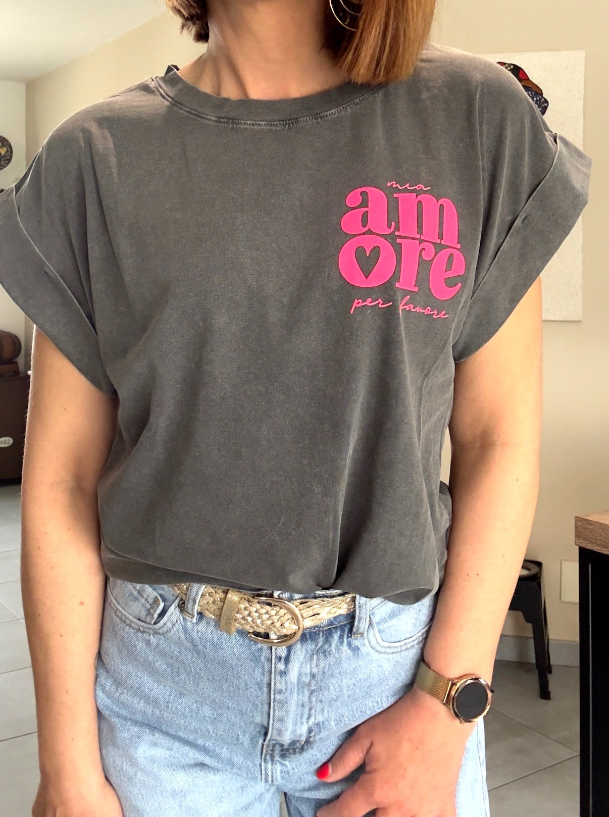 Tee Shirt Gris AMORE