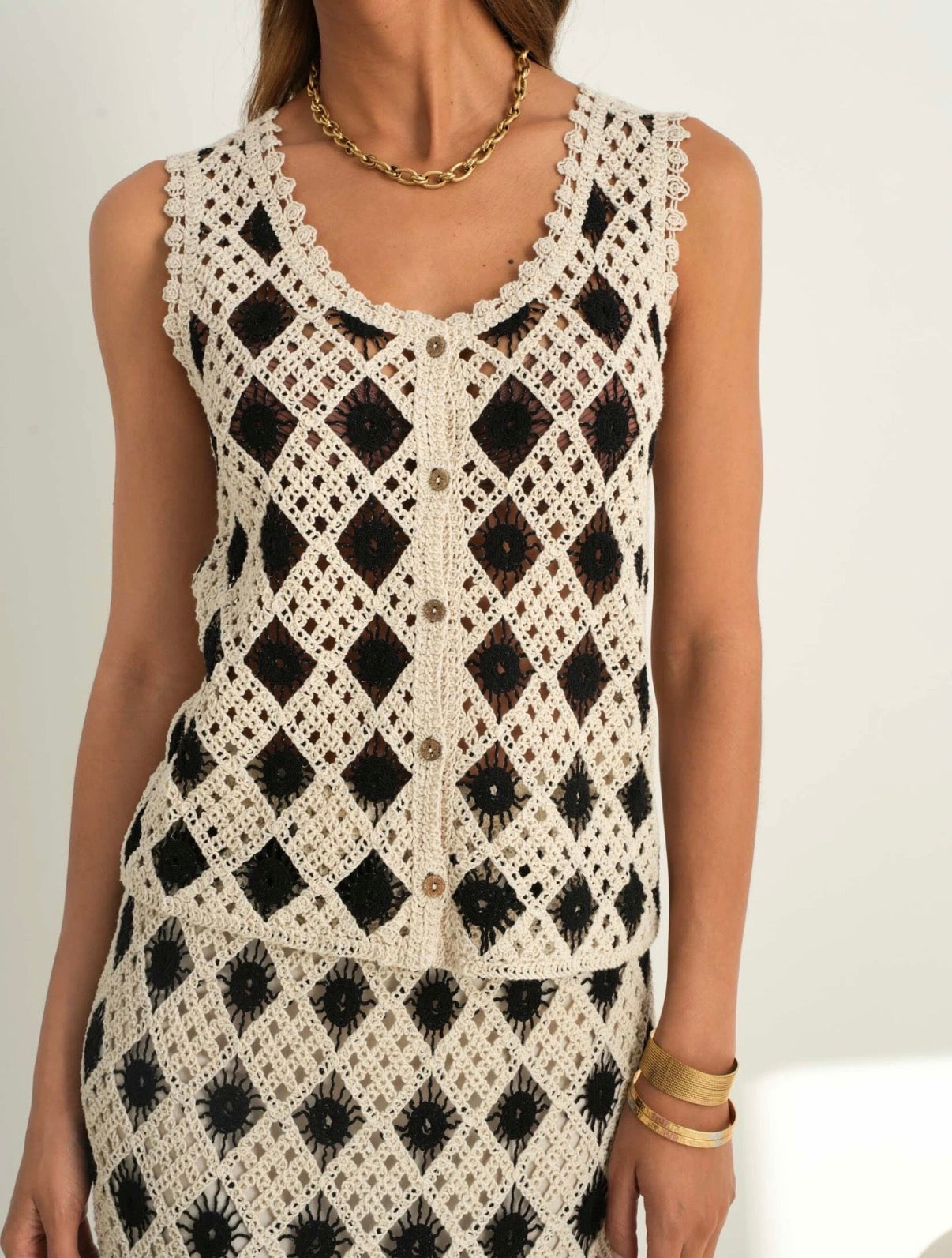 Ensemble Jupe Crochet Noir