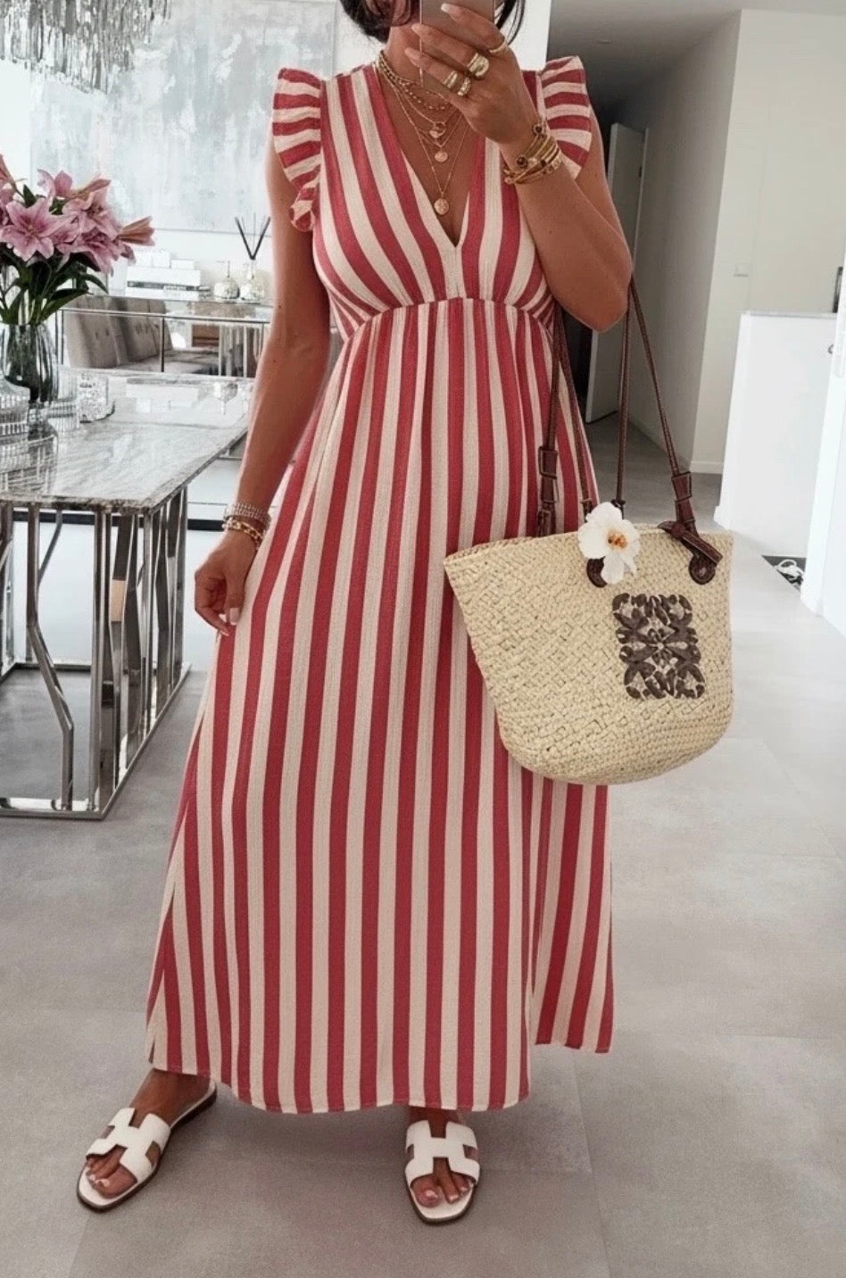 Robe Gaze de coton Beige