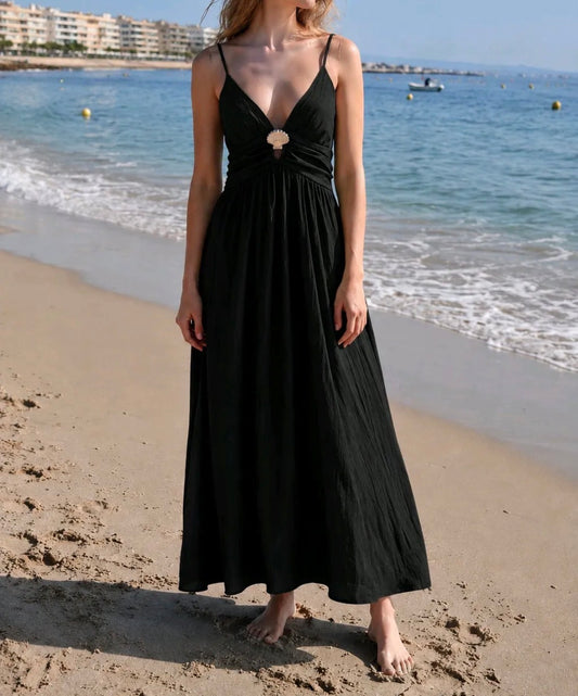 Robe longue Bijoux Noir