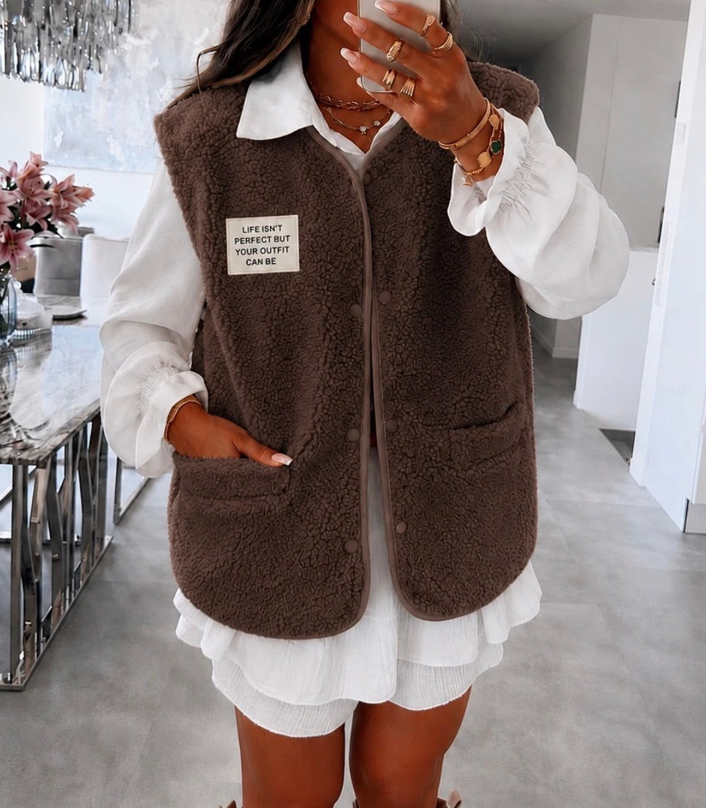 Gilet SM Chocolat