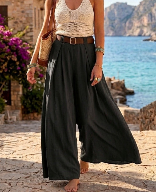 Pantalon Palazzo Noir