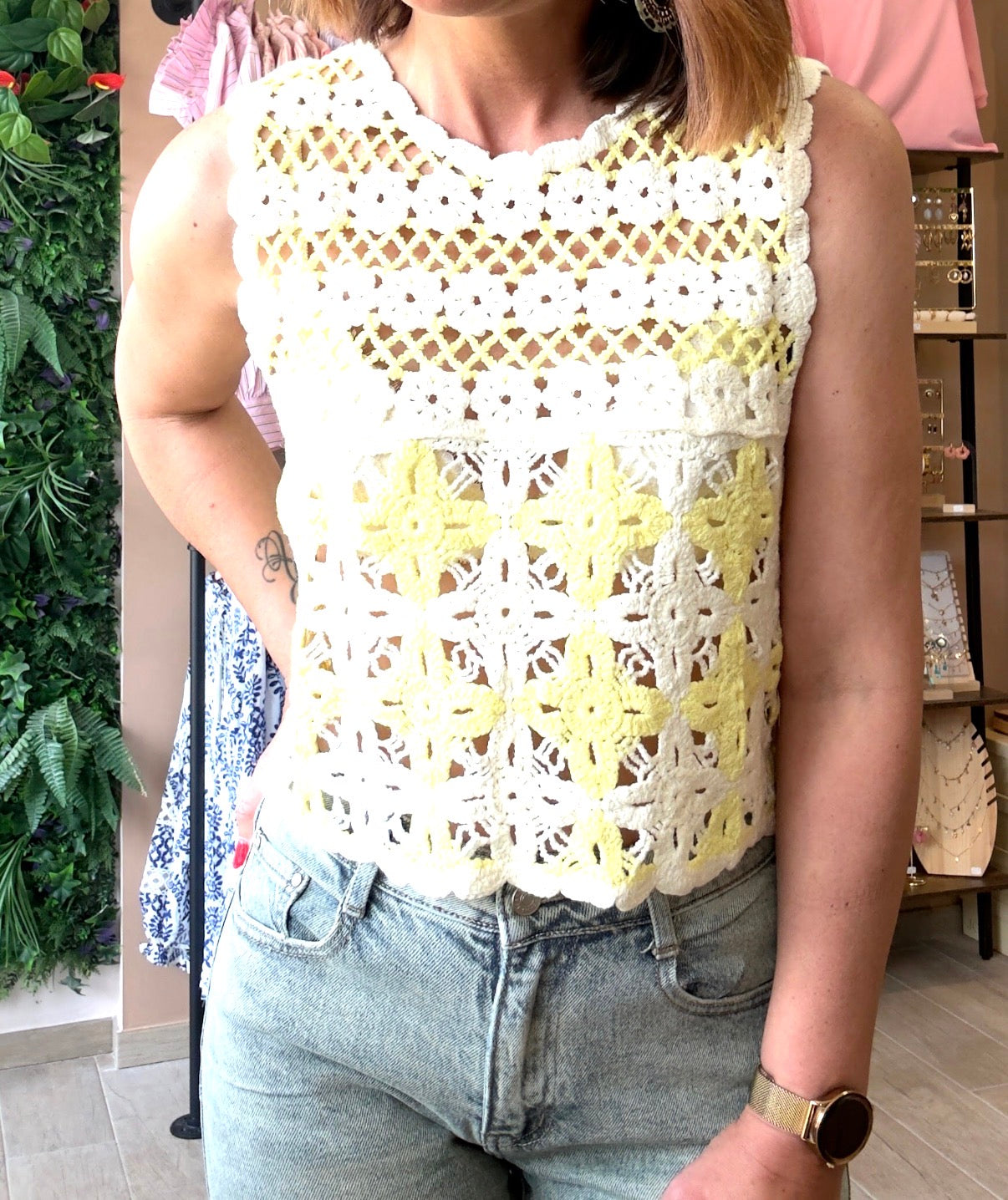 Top Elvianne Jaune