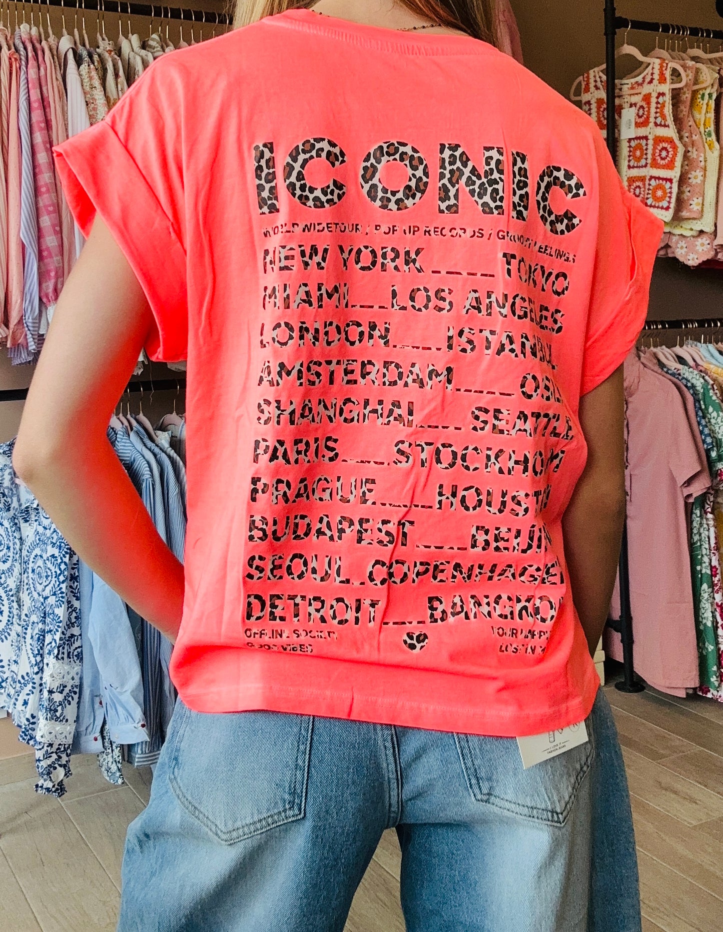 Tee shirt ICONIC Corail