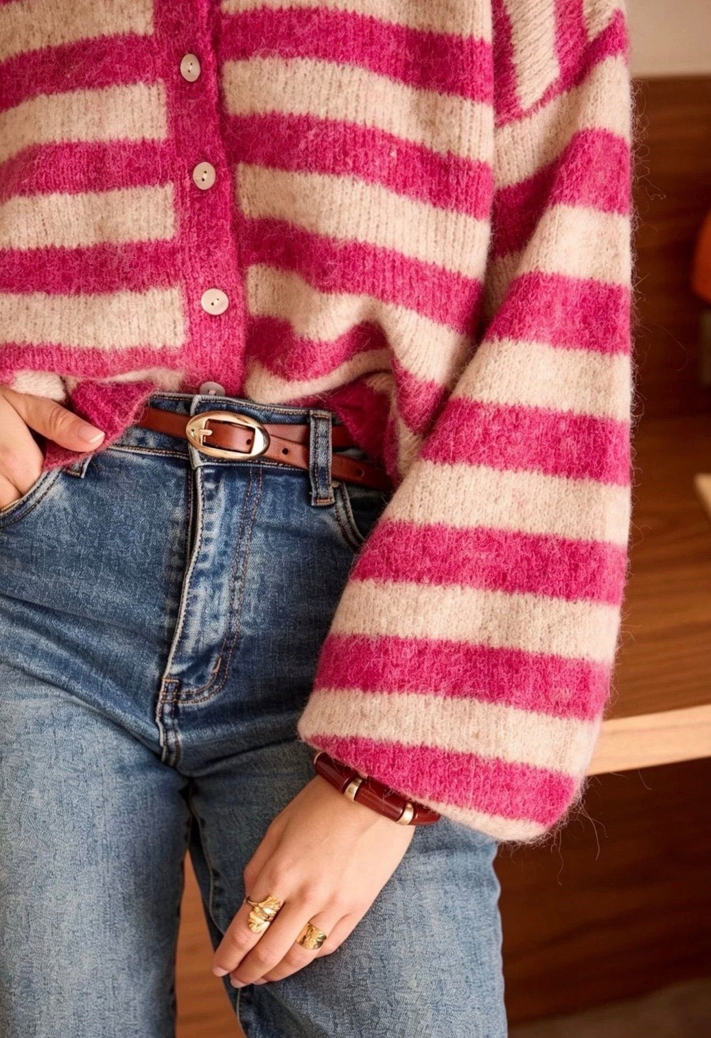 Gilet Mael Fushia