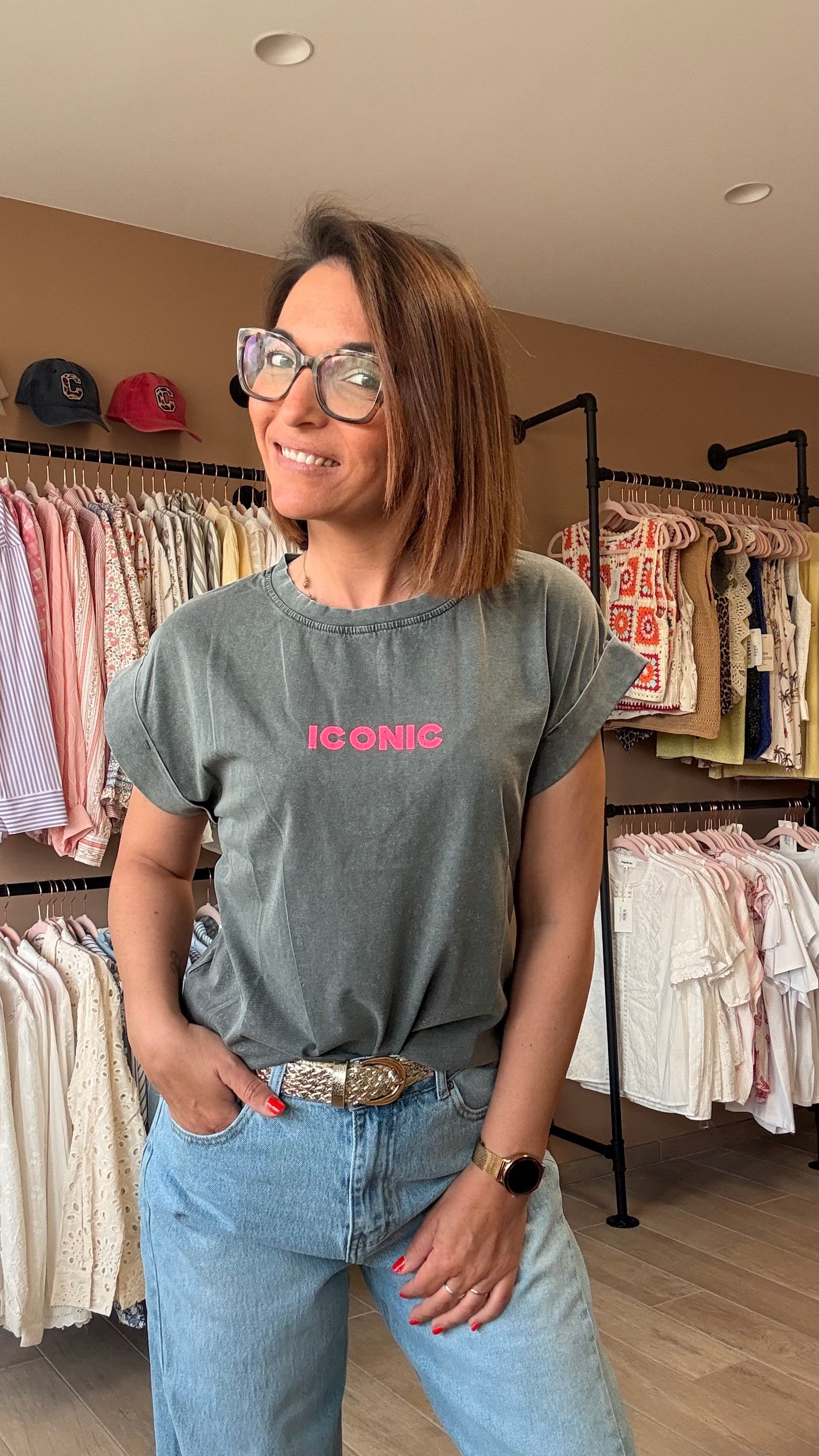 Tee Shirt Gris ICONIC