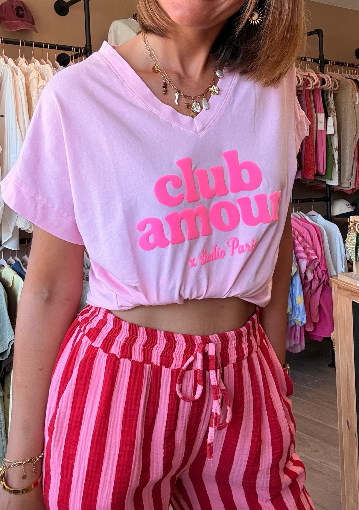Tee shirt Club Amour Rose