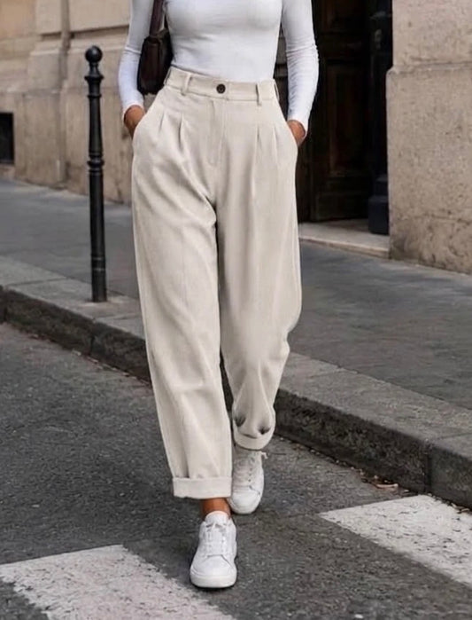 Pantalon Fluide épais Beige