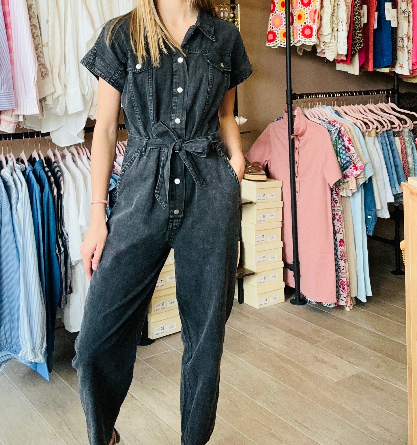 Combi-pantalon Noir