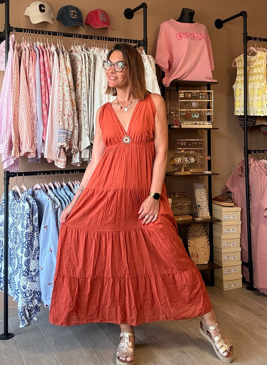 Robe Bijoux Terracotta