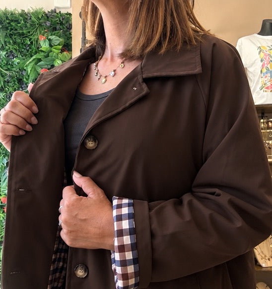 Trench long Marron/Vichy