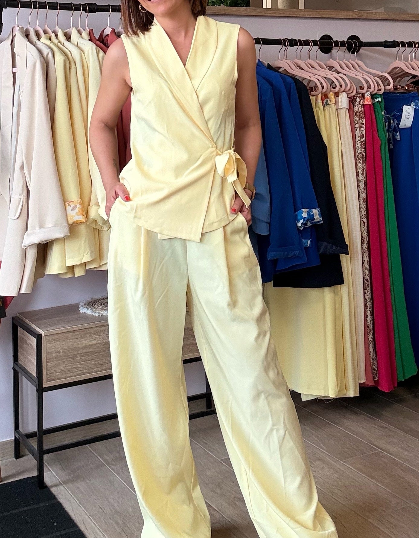 Ensemble Tailleur Jaune