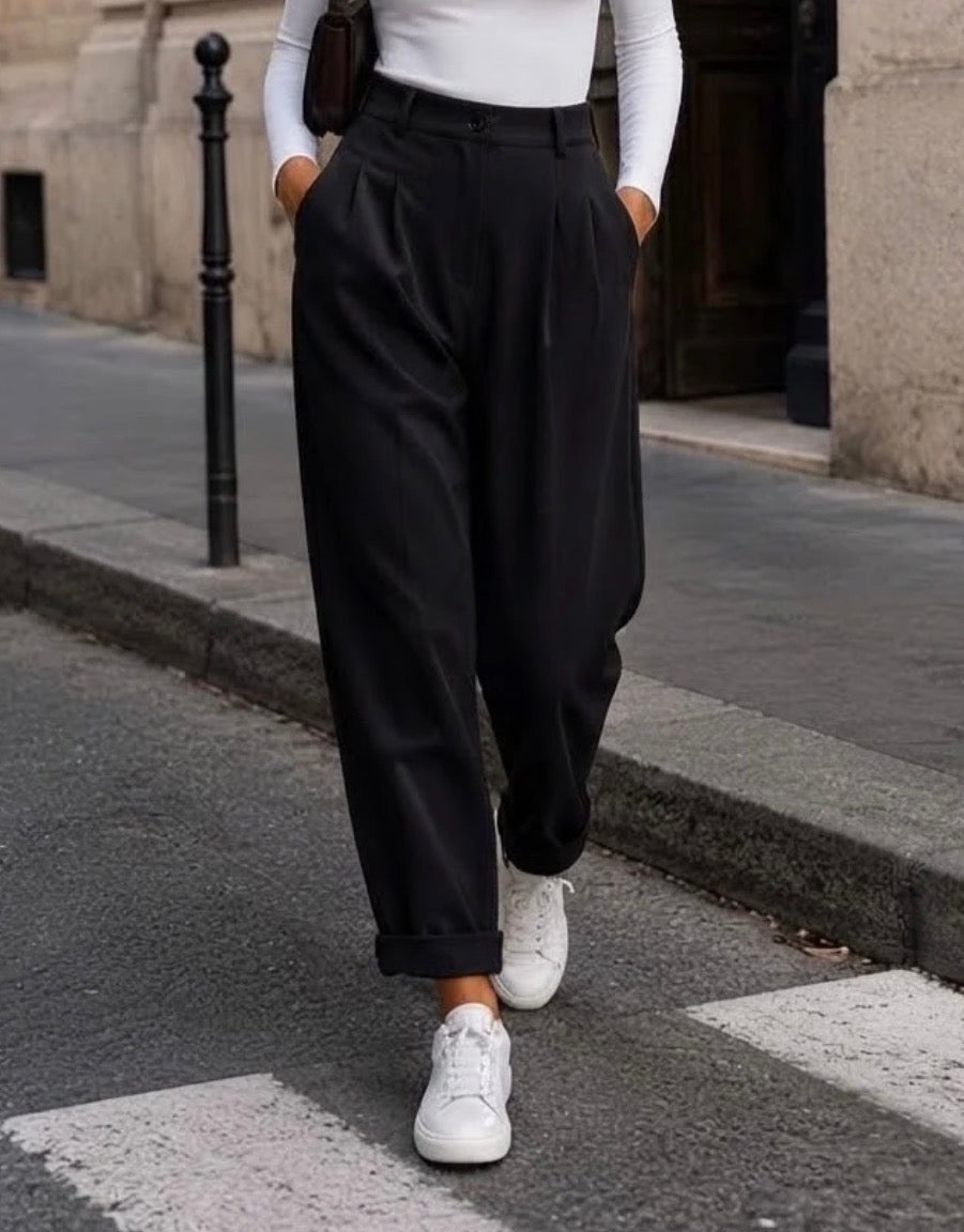 Pantalon Fluide épais Noir