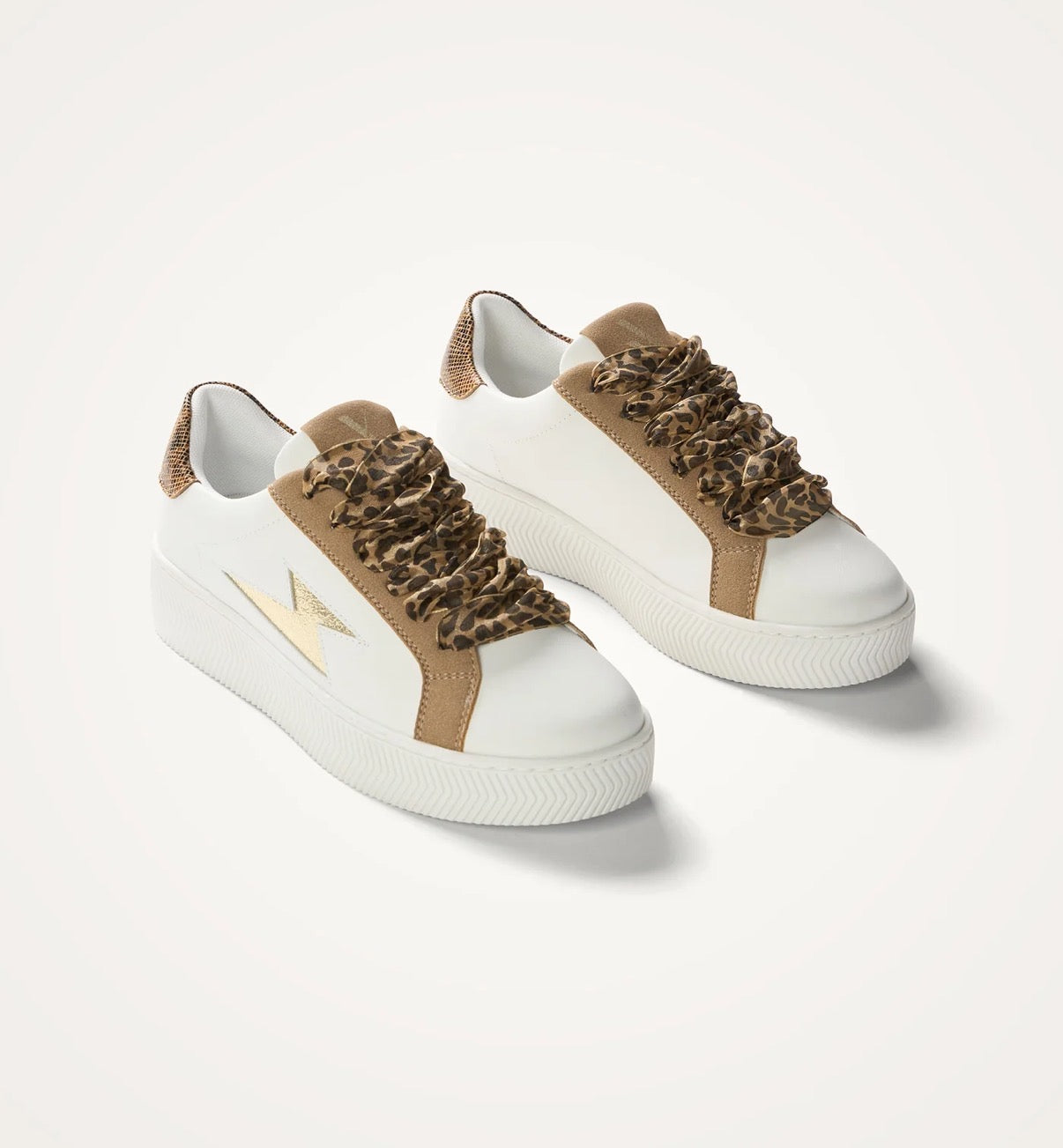 Basket Milie Camel/Léopard