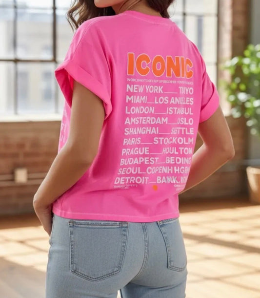 Tee Shirt Rose ICONIC