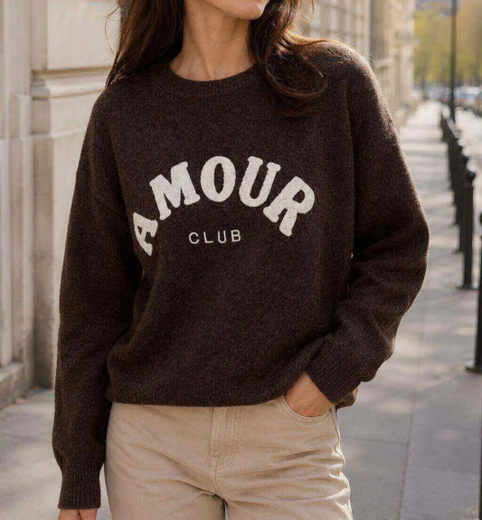 Pull Amour Club Chocolat
