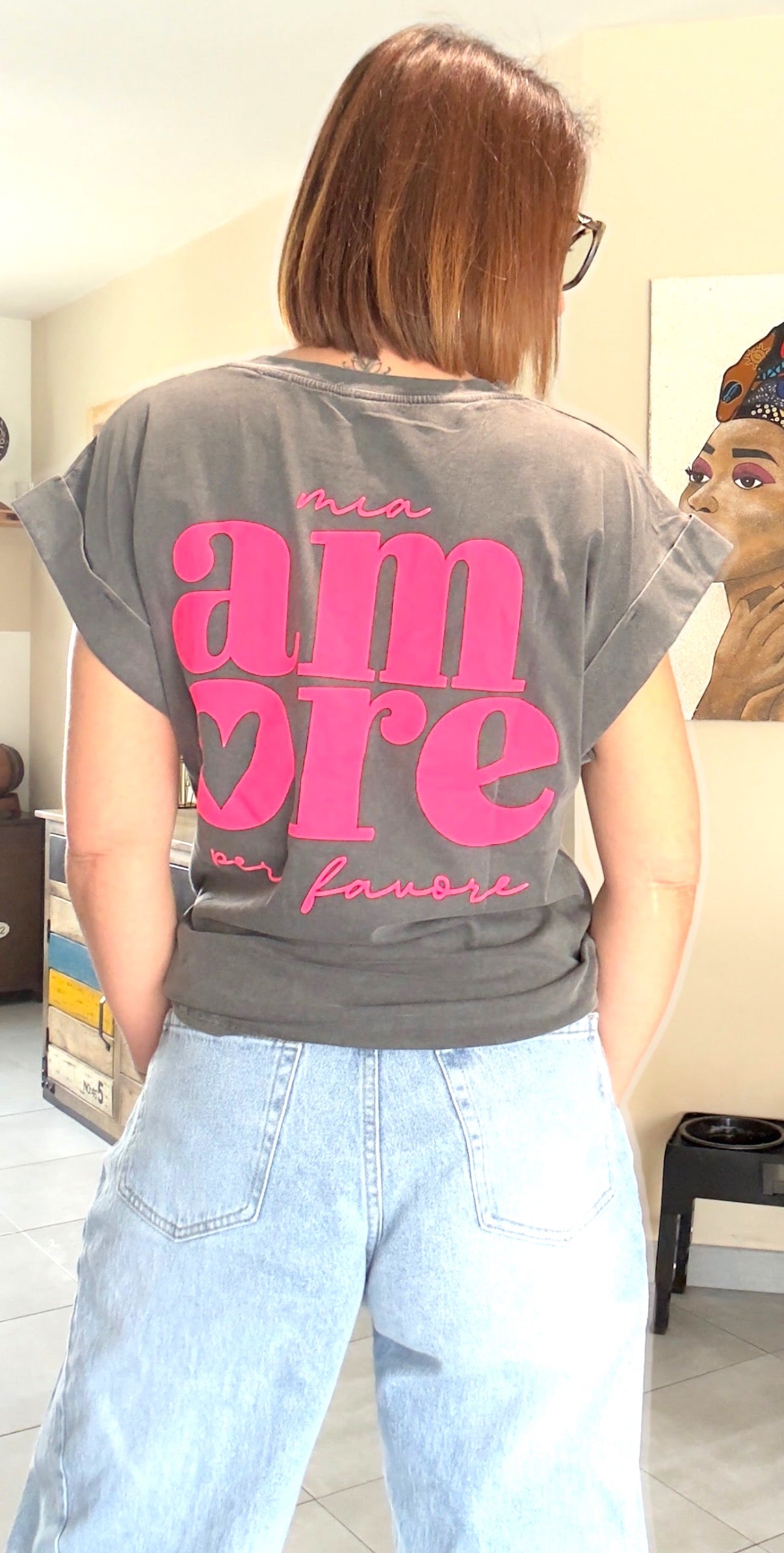 Tee Shirt Gris AMORE