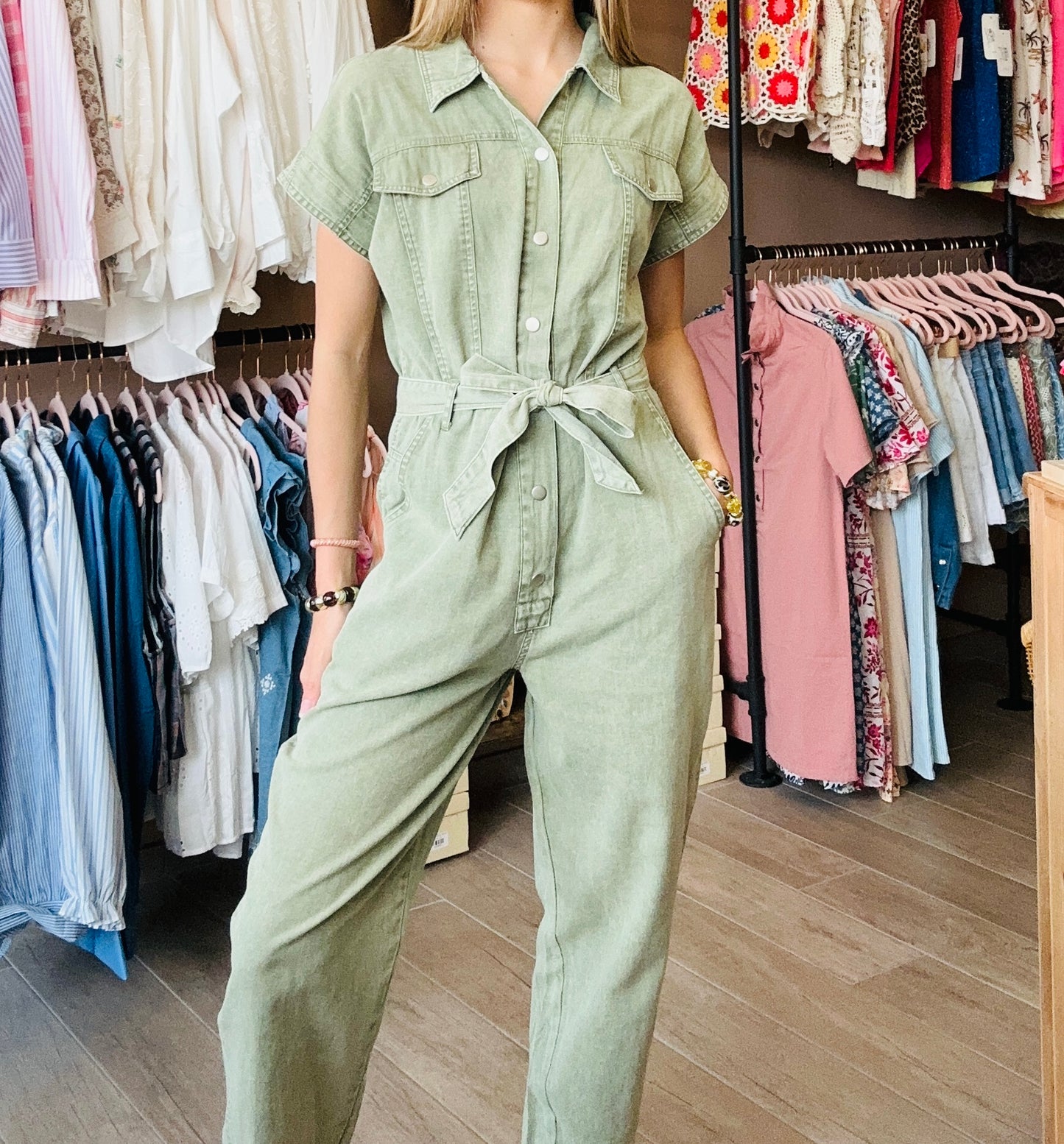 Combi-pantalon Kaki
